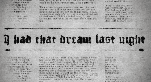 Dream &#8211; words &#038; music by Joel Phillip Friedman (featuring Alex Gallows/vocals, Scott Thureen/video)